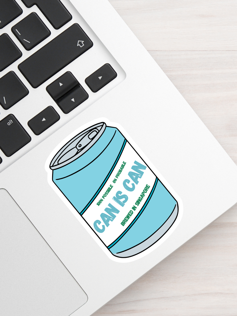 Can Sticker Can Is Can Sticker – Freshly Pressed