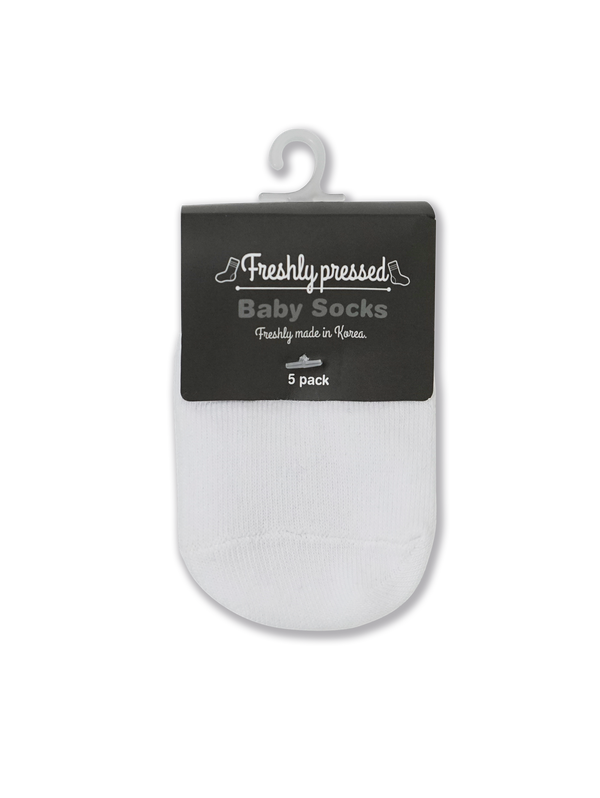 Baby/Kids White Socks - 5pk