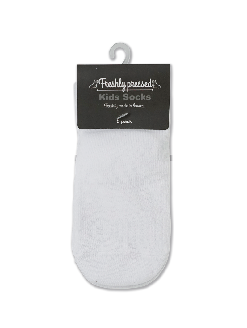 Baby/Kids White Socks - 5pk